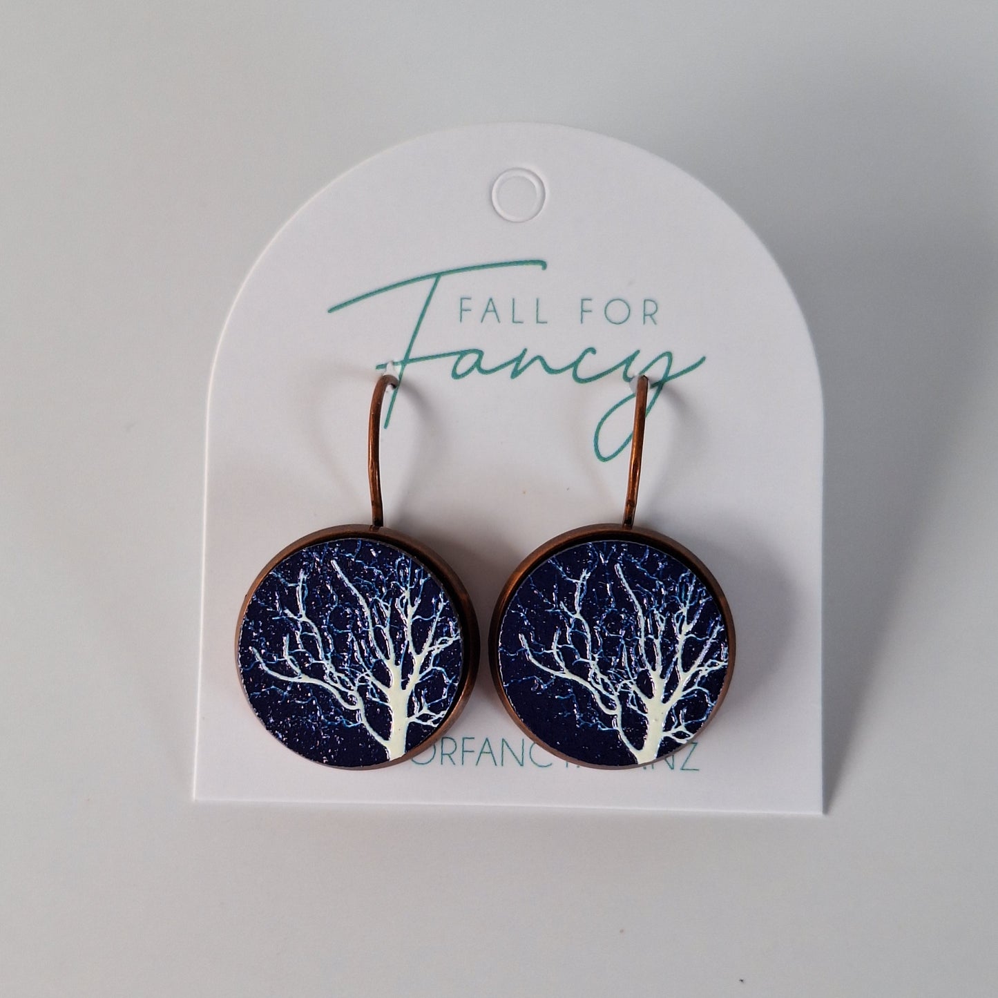 Wood Lever back Earrings