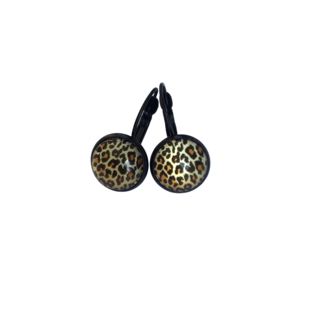 Leopard Print Studs and Drops