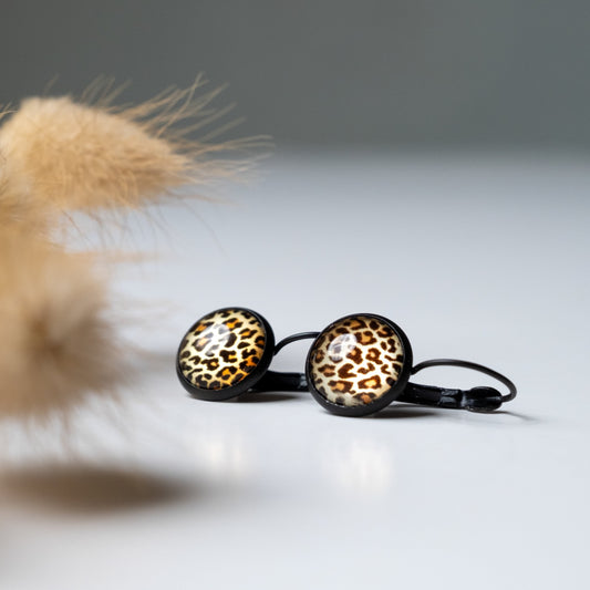 Leopard Print Studs and Drops