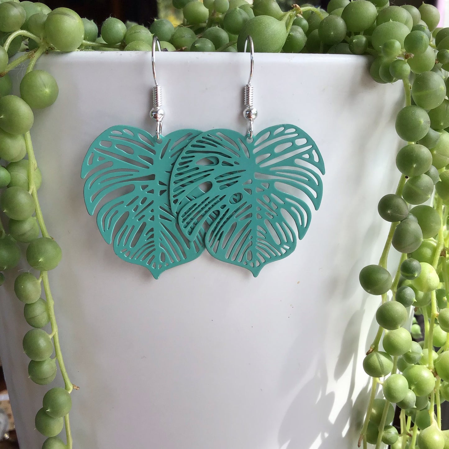 Monstera Earrings